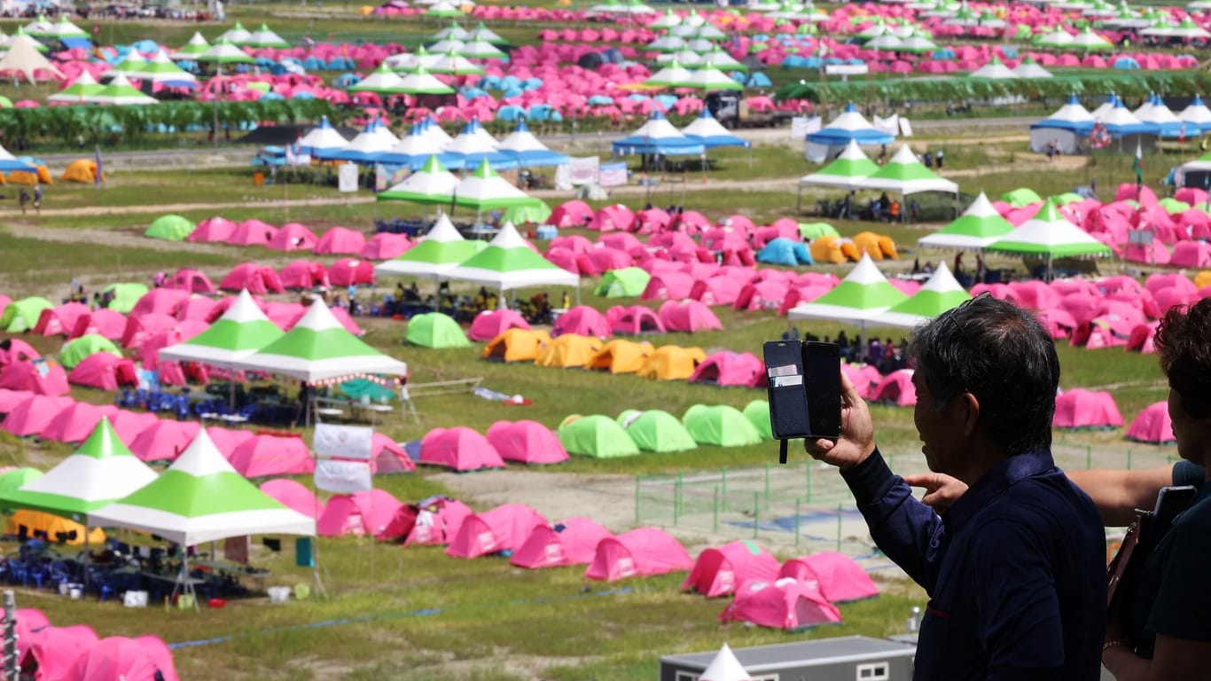 World Scout Jamboree in Südkorea: Eltern beklagen die schlechte Organisation des Pfadfinderlagers.