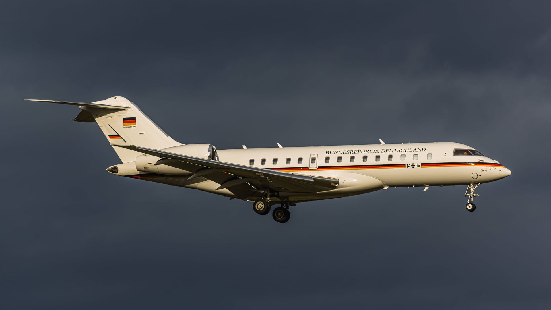 Bombardier Global 6000 der Bundesregierung: Kleinere Delegationen fliegen mit sogenannten Geschäftsflugzeugen des kanadischen Herstellers Bombardier.