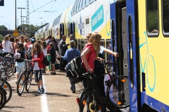Regionalzug der Eisenbahngesellschaft Metronom: Ab dem 28. August 2023 gilt ein Ersatzfahrplan.