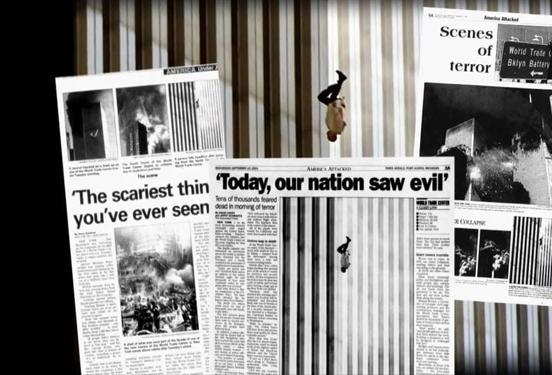 Ikonografie des Terrors: "The Falling Man" vom 11. September 2001.