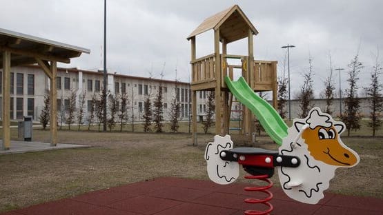 Spielplatz der JVA Billwerder: Hier hätten Mutter und Baby die Zeit bis zum Prozess verbringen können.