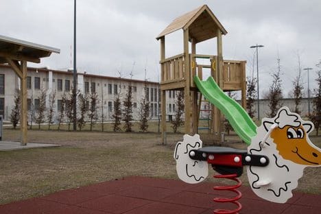 Spielplatz der JVA Billwerder: Hier hätten Mutter und Baby die Zeit bis zum Prozess verbringen können.