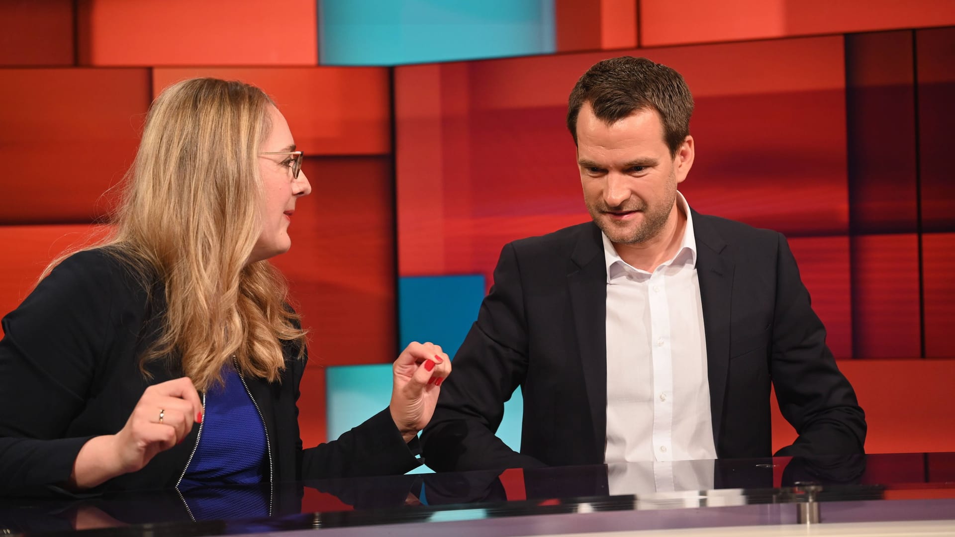 Grünen-Politikerin Katharina Dröge (l.) und FDP-Vize Johannes Vogel.