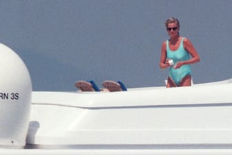 Diana im August 1997 auf der Jonikal: Dem Boot von Dodi al-Fayeds Vater Mohamed al-Fayed.