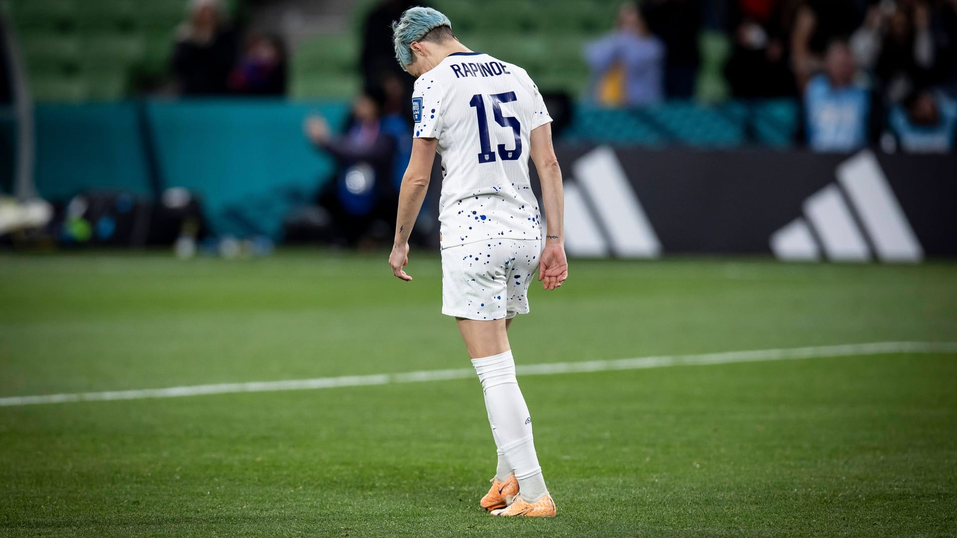 Megan Rapinoe: Sie verschoss den Elfmeter.