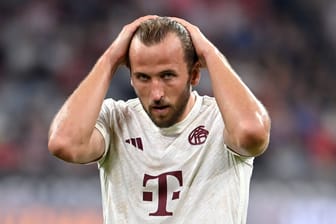 Harry Kane: Der neue Starstürmer des FC Bayern erlebt ein misslungenes Debüt in München.