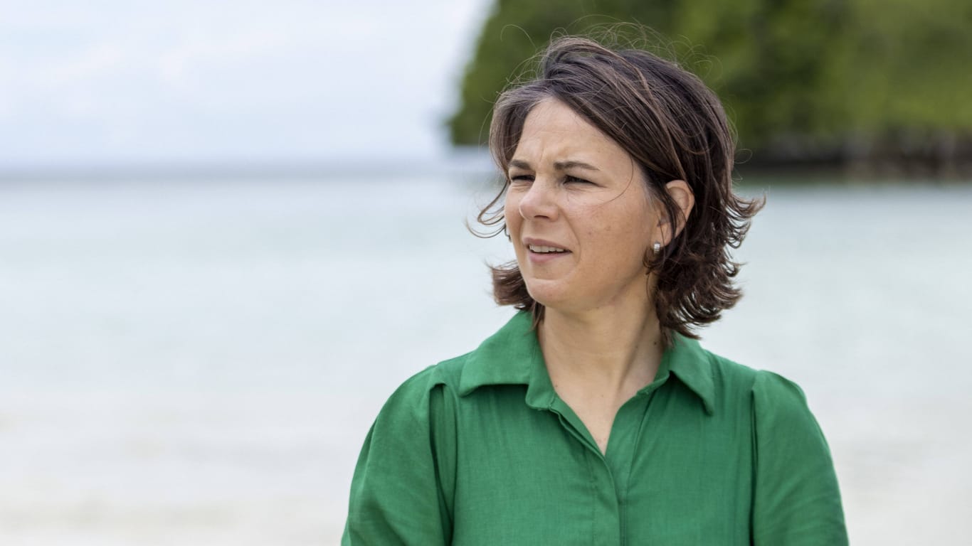 Annalena Baerbock im vergangenen Jahr in Palau: Die jetzige Reise führt die Grünen-Politikerin wieder in die Pazifikregion.