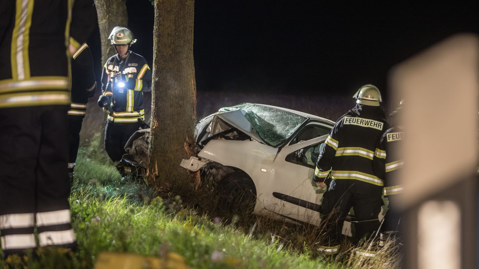 Verkehrsunfall auf der K62: Moderne Technik alarmierte die Feuerwehr.