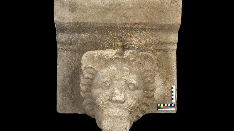 Bedeutender Fund auf Sizilien: ein Löwenkopf aus Marmor.