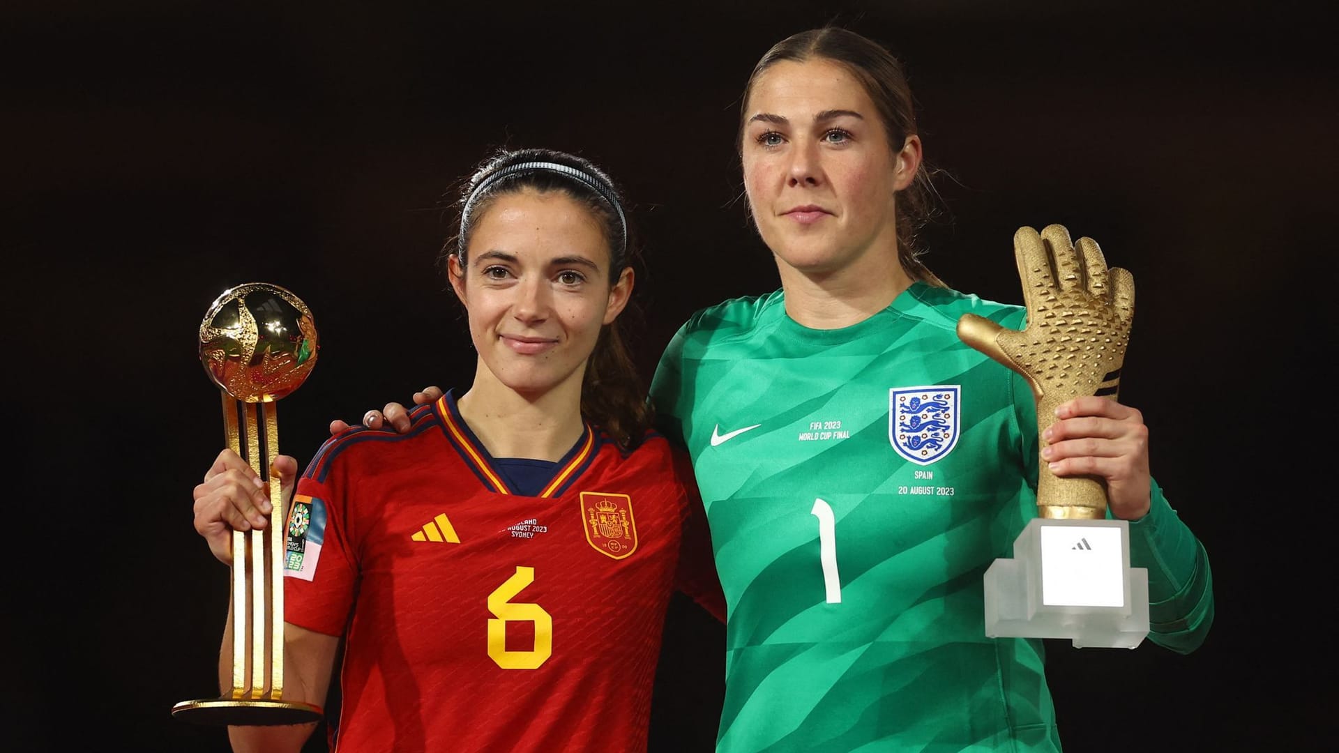 Aitana Bonmati und Mary Earps (r.): Sie wurden ausgezeichnet.