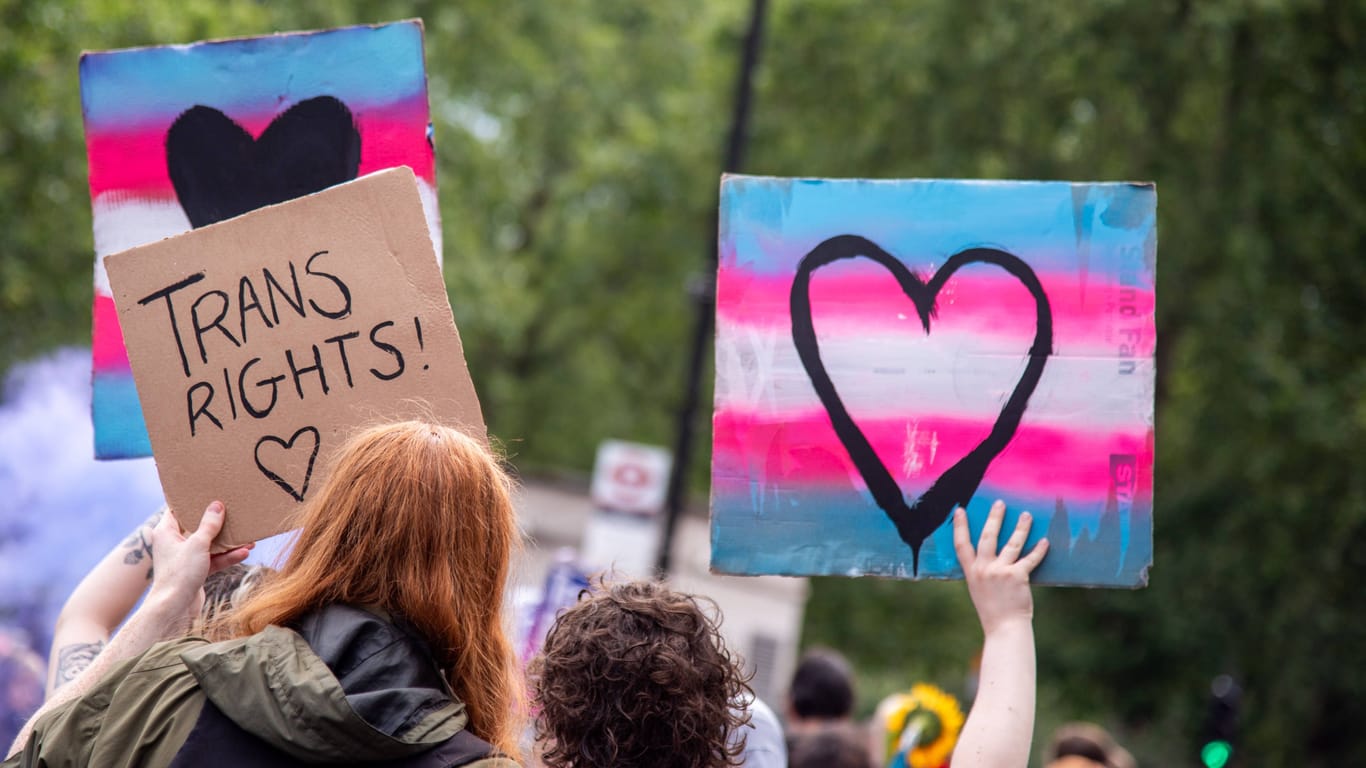 Demonstration für die Recht von trans Personen (Symbolbild): Die Bundesregierung hat das Selbstbestimmungsgesetz beschlossen.