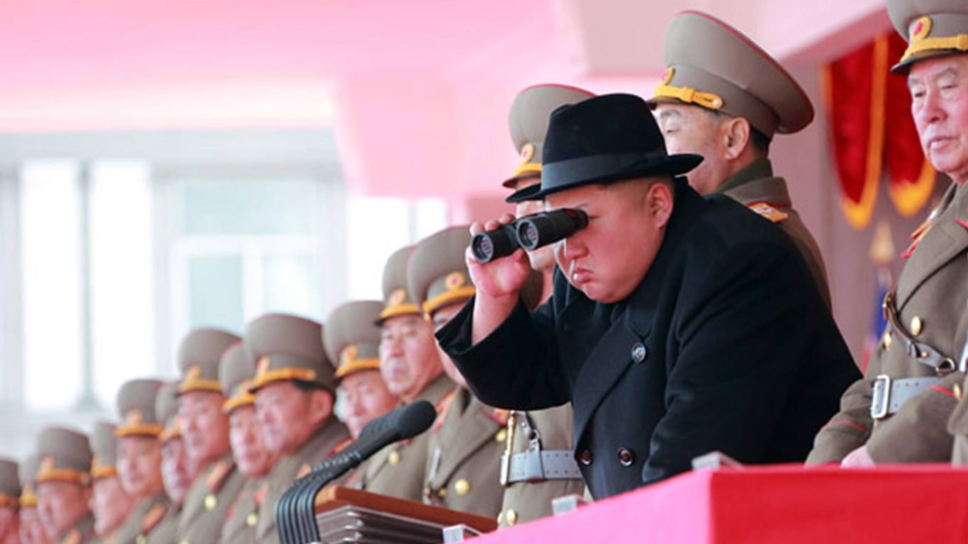 Kim Jong-un (Archivbild): Soll den Test der Marschflugkörper aufmerksam verfolgt haben.