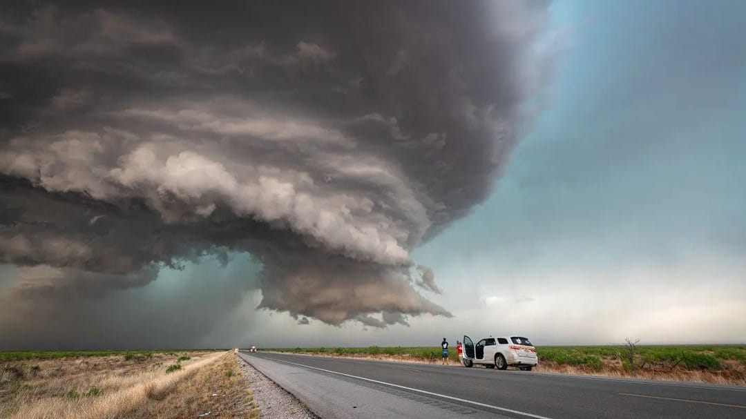 Die Unwetterjäger filmen eine Superzelle in den USA.