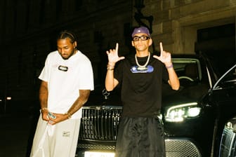 Die beiden Frankfurter: Rapper Reezy (links) und der Streetwear-Designer Achraf.