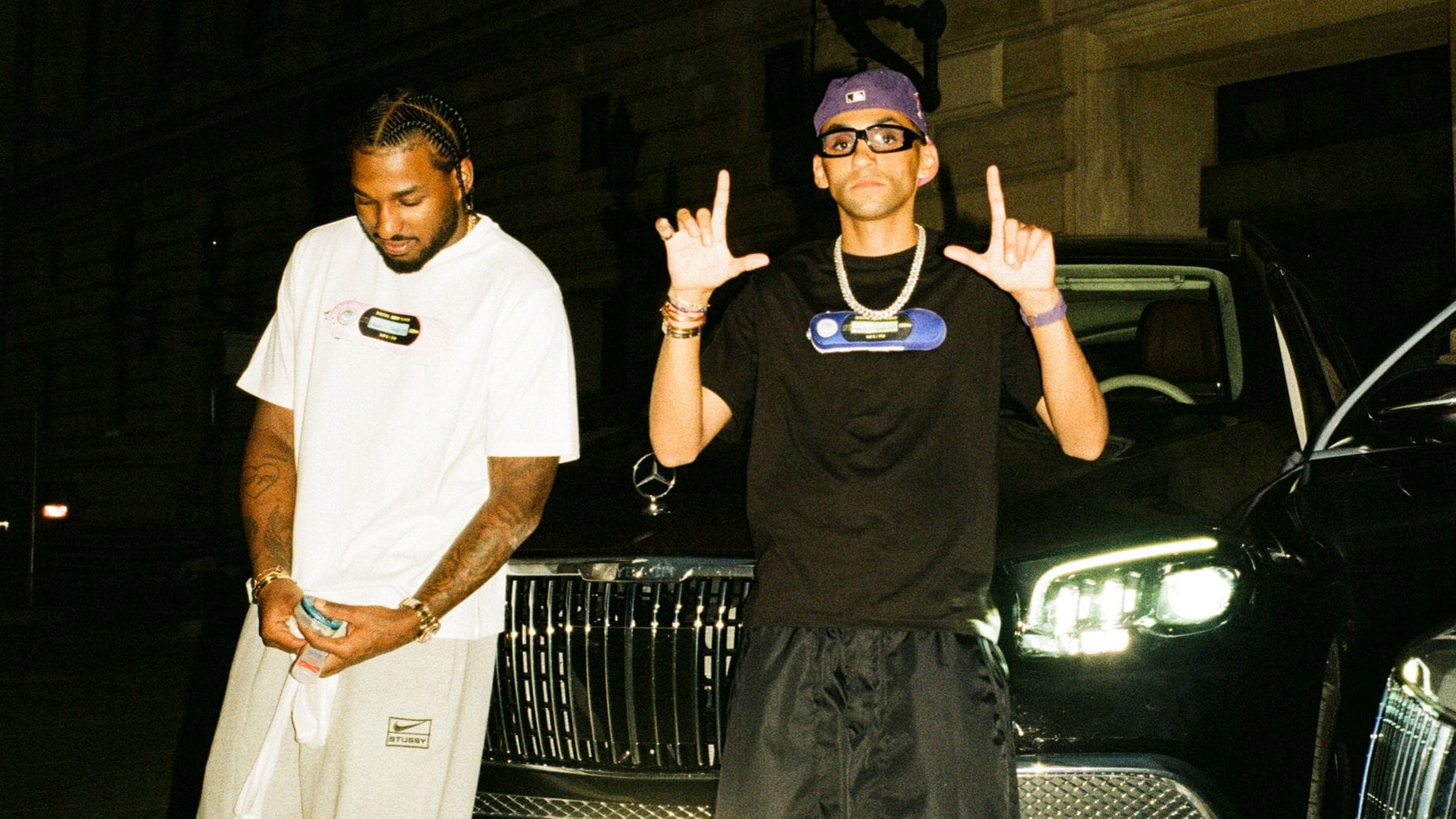 Die beiden Frankfurter: Rapper Reezy (links) und der Streetwear-Designer Achraf.