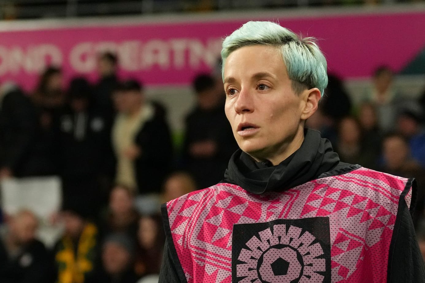 Megan Rapinoe: Sie lässt kein gutes Haar an Luis Rubiales.