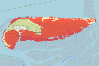 Die Insel Spiekeroog trifft die Klimakrise enorm. Der steigende Meeresspiegel setzt der Insel zu.
