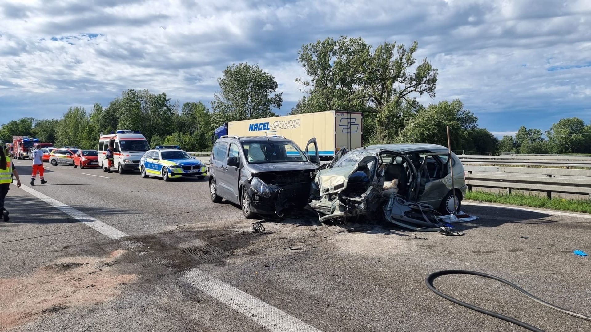 Ein Toter bei Geisterfahrerunfall auf Autobahn 96