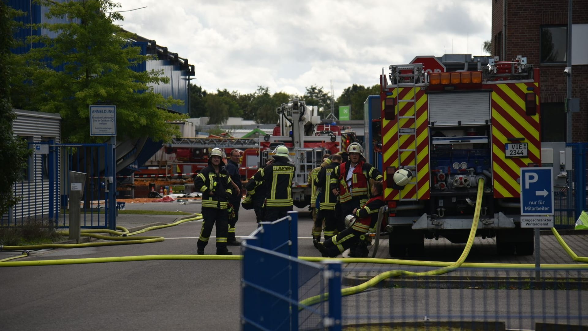 Explosion und Brand in Kempener Chemieunternehmen