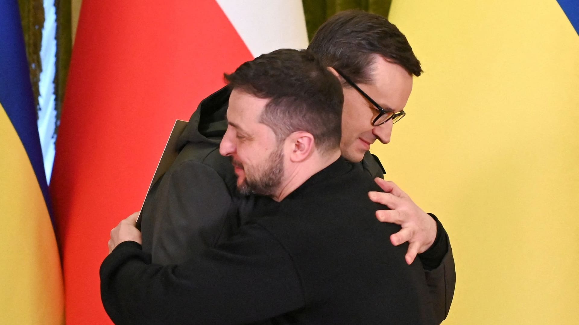 Da waren sie noch beste Freunde: Selenskyj und Morawiecki im Februar 2023 in Polen.