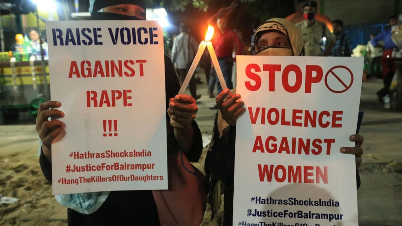 Protest in Indien gegen Vergewaltigungen (Archivbild): Immer wieder kommt es zu grauenvollem Missbrauch gegen Frauen in dem Land.