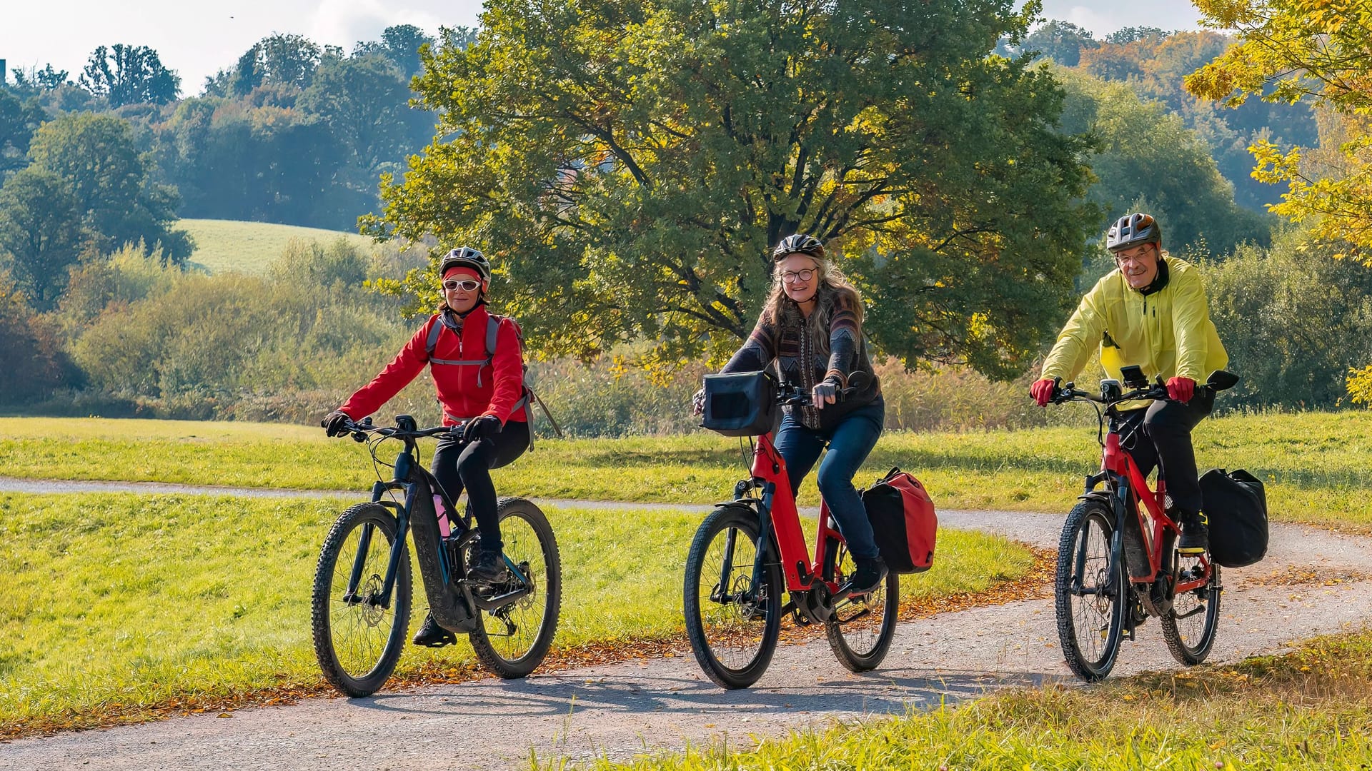 Ausflug mit dem E-Bike: Hin und wieder sollte man den Akku auf Schäden überprüfen.