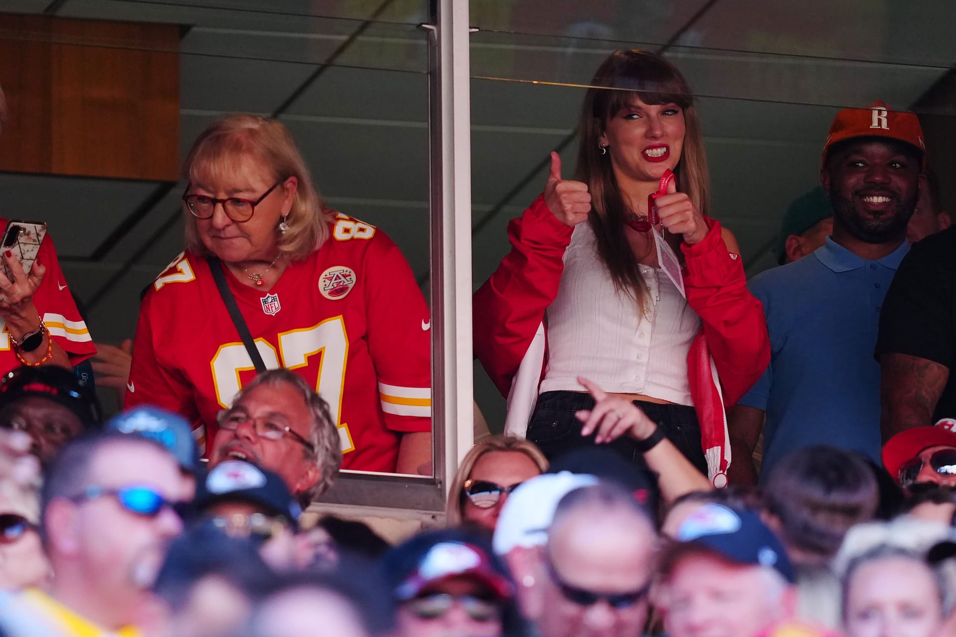 Taylor Swift beim Spiel der Chicago Bears gegen die Kansas City Chiefs