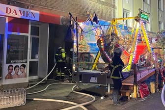 Einsatz in der Homberger Straße: Dieses Foto veröffentlichte die Feuerwehr.