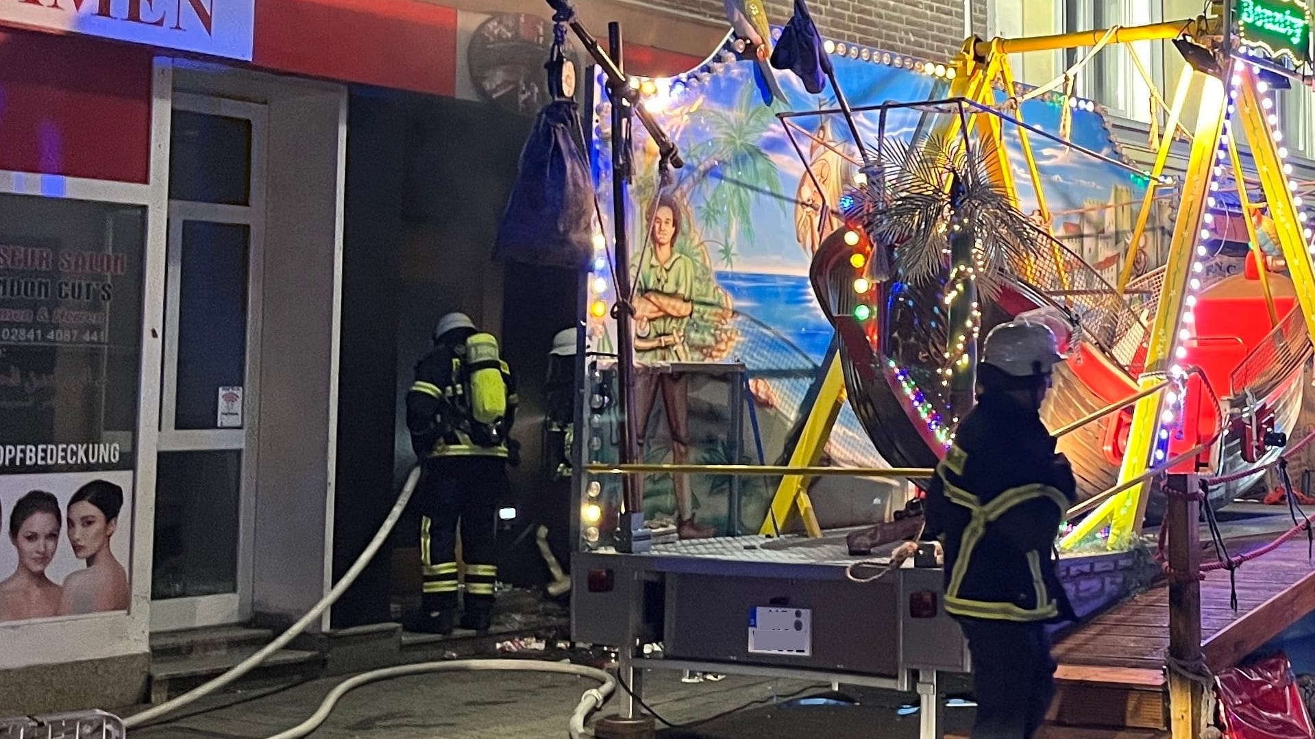 Einsatz in der Homberger Straße: Dieses Foto veröffentlichte die Feuerwehr.