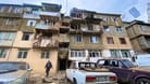 Zerstörte Gebäude in Stepanakert: Aserbaidschan hat die Region Bergkarabach angegriffen.