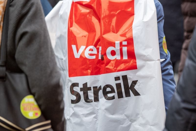 Bild von einem Verdi-Streik