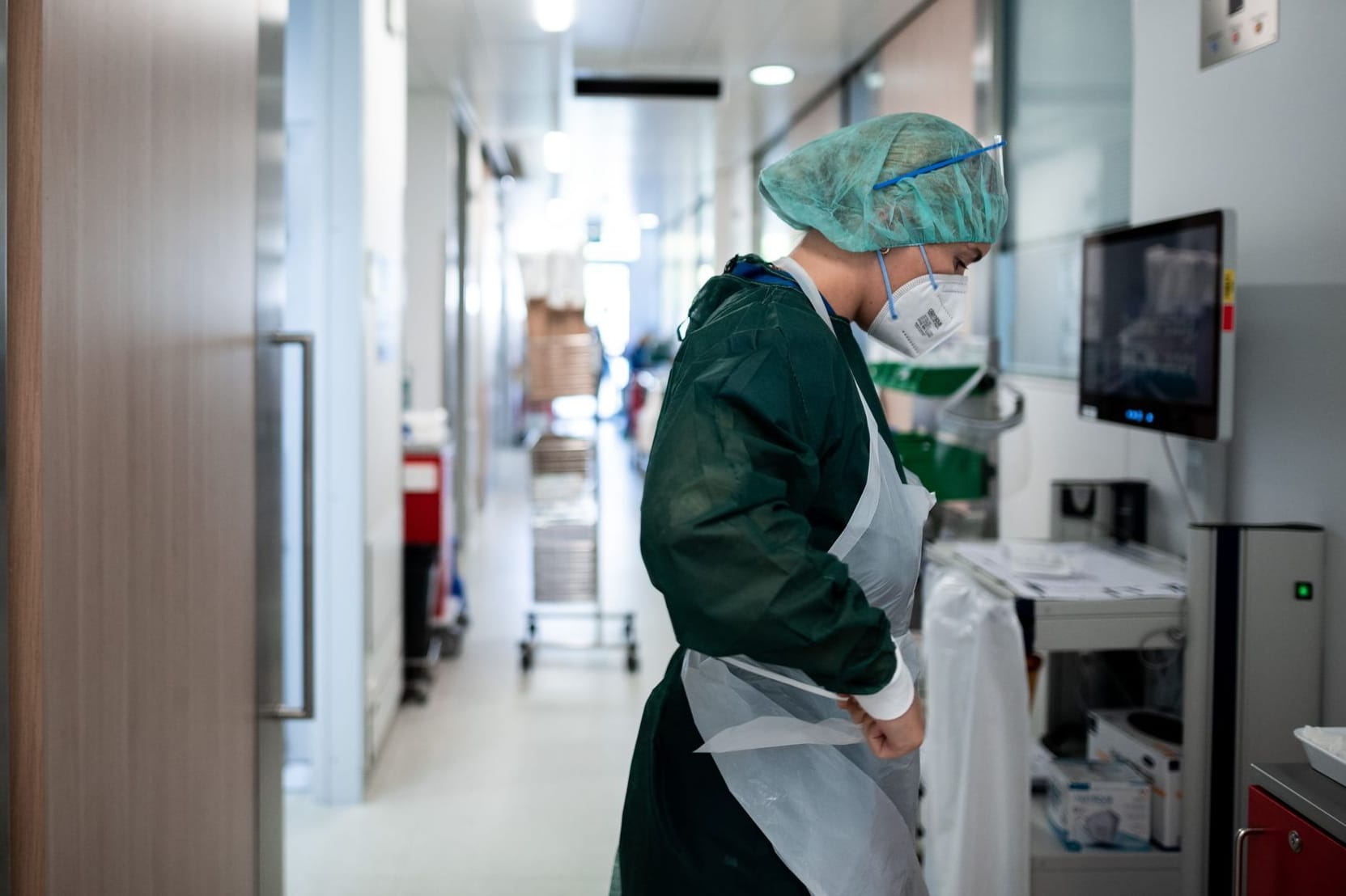 Intensivpflegerin in der Uniklinik Essen.