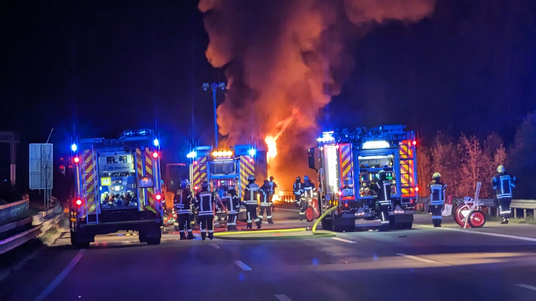 A7 Bei Bad Fallingbostel: Tagelange Vollsperrung Nach Brand Aufgehoben