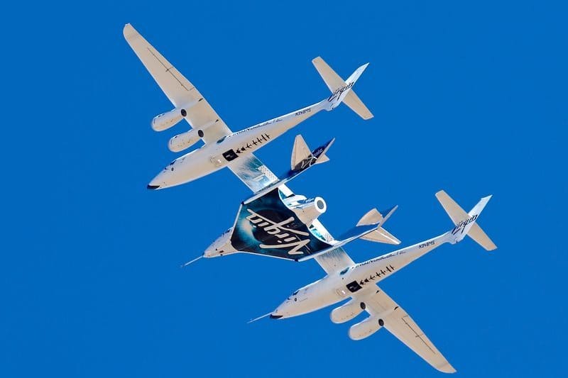 Kurztrip ins All: Das Raumflugzeug "VSS Unity" macht's möglich.