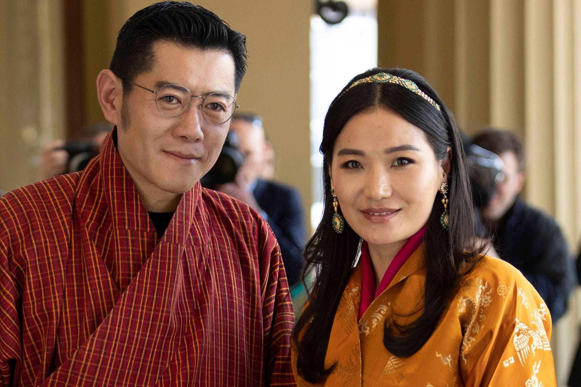 Konig Jigme und Königin Jetsun: Das Paar hat ein Baby bekommen.