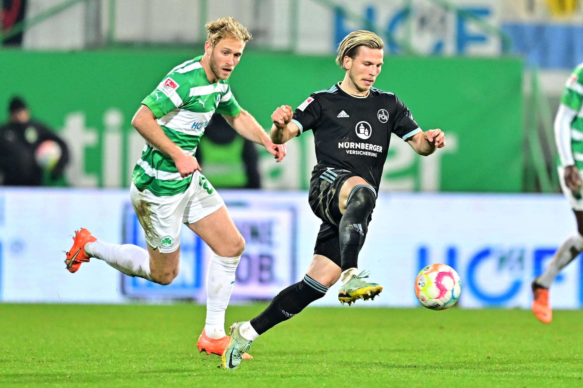 Beim 270. Frankenderby im Februar gewann Fürth (Archivfoto) – wie wird das älteste Derby Deutschlands diesmal enden?