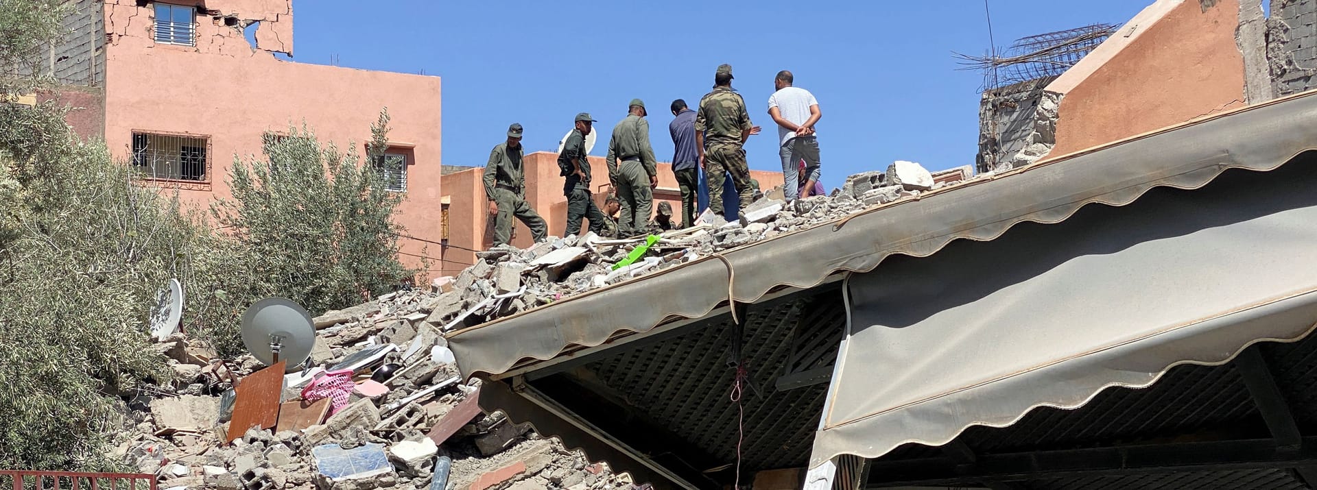Helfer suchen nach Überlebenden in Marrakesch: Wie viele Menschen vermisst werden, ist unklar.