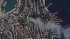 Dieses Satellitenfoto zeigt Schäden an einem Hauptquartier der russischen Schwarzmeerflotte in Sewastopol auf der Krim.