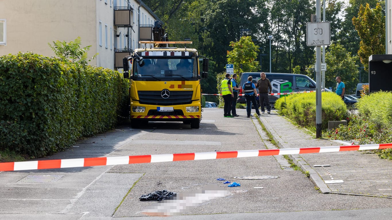 Dieser Abschleppwagen erfasste eine Fußgängerin in Mainz-Mombach.