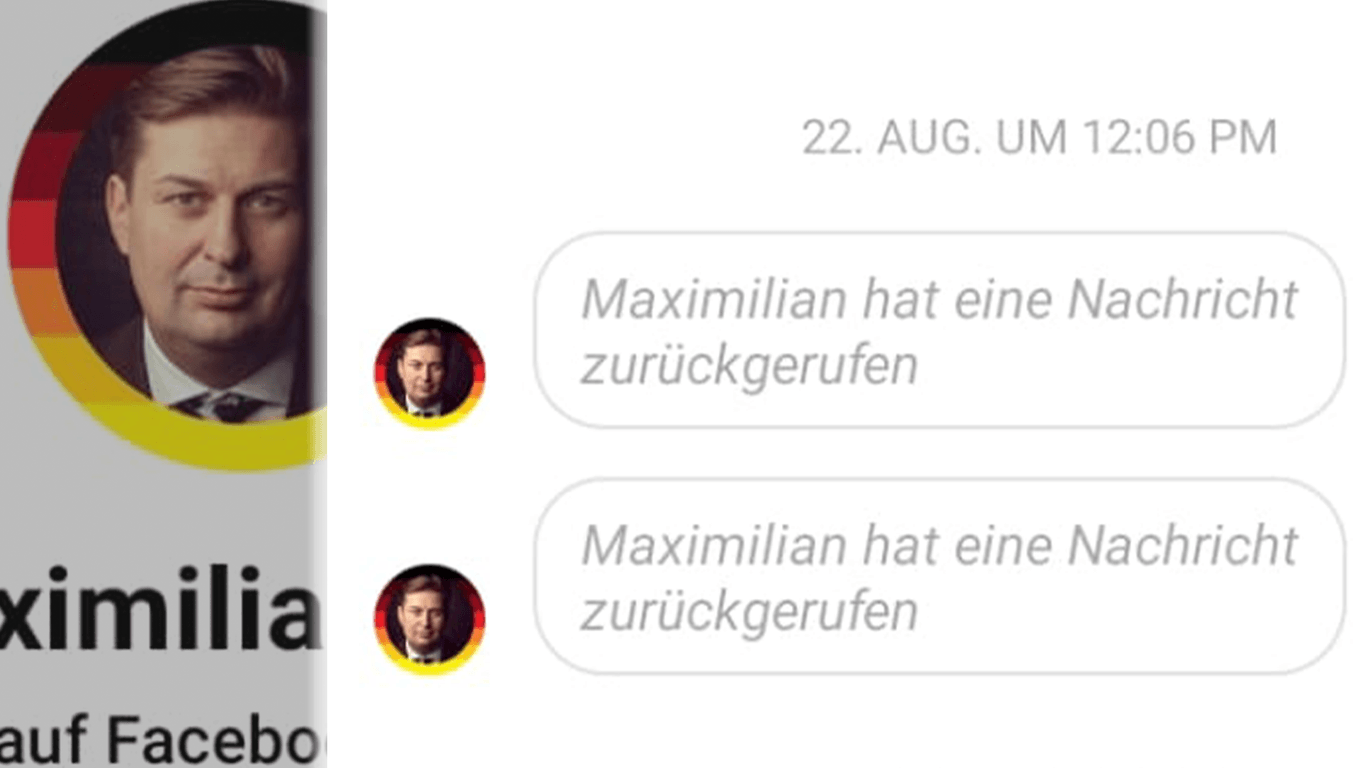 Maximilian Krah zieht seine Nachricht an Wolter nach der Anfrage von t-online zurück (Quelle: privat (Montage))