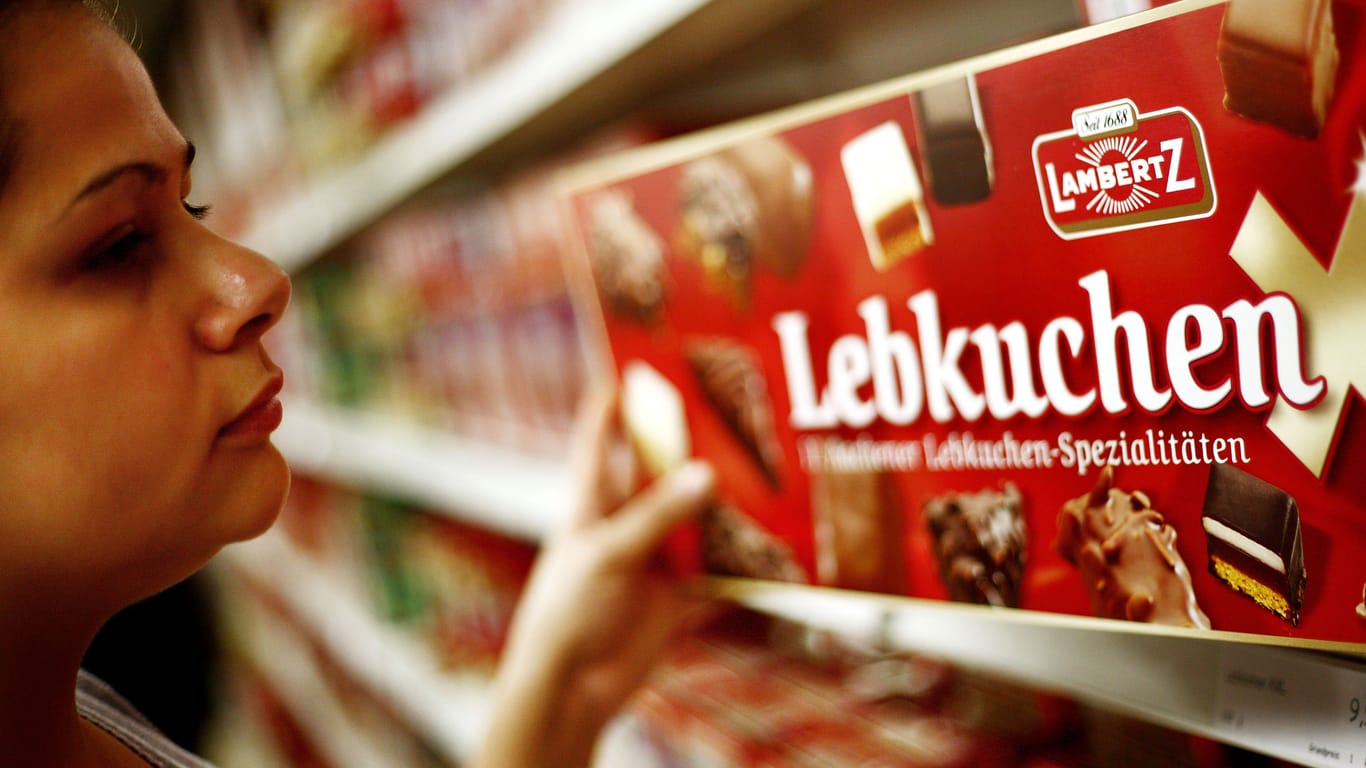 Lebkuchen von Lambertz im Supermarkt: Die Preise sind dieses Jahr gestiegen.