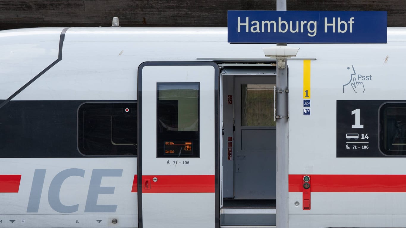 Ein ICE am Hamburger Hauptbahnhof: Zwischen Hamburg und Berlin ist der Zugverkehr aufgrund von Vandalismus gestört.