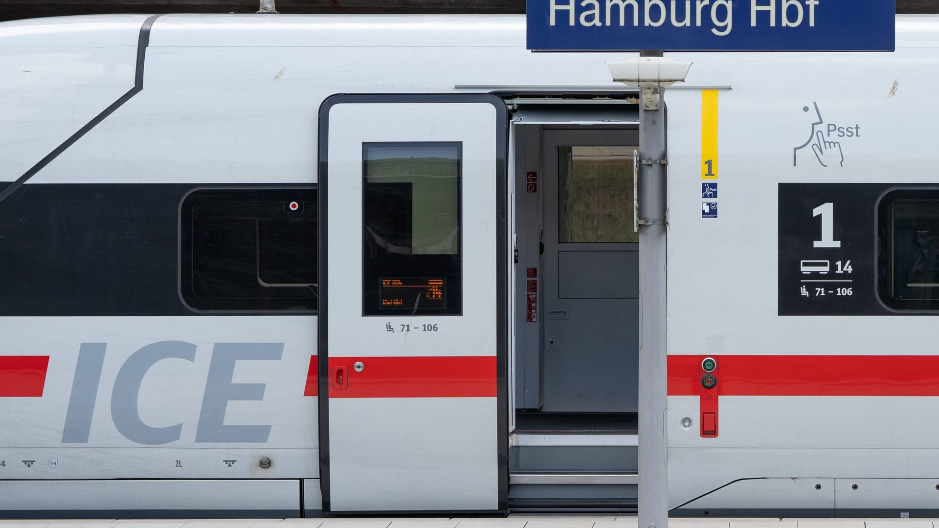 Ein ICE am Hamburger Hauptbahnhof: Zwischen Hamburg und Berlin ist der Zugverkehr aufgrund von Vandalismus gestört.