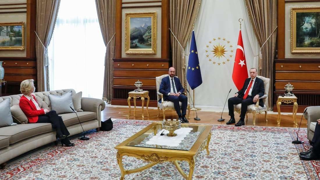 Beim Spitzentreffen zwischen der Türkei und der EU kam es zum "Sofagate".