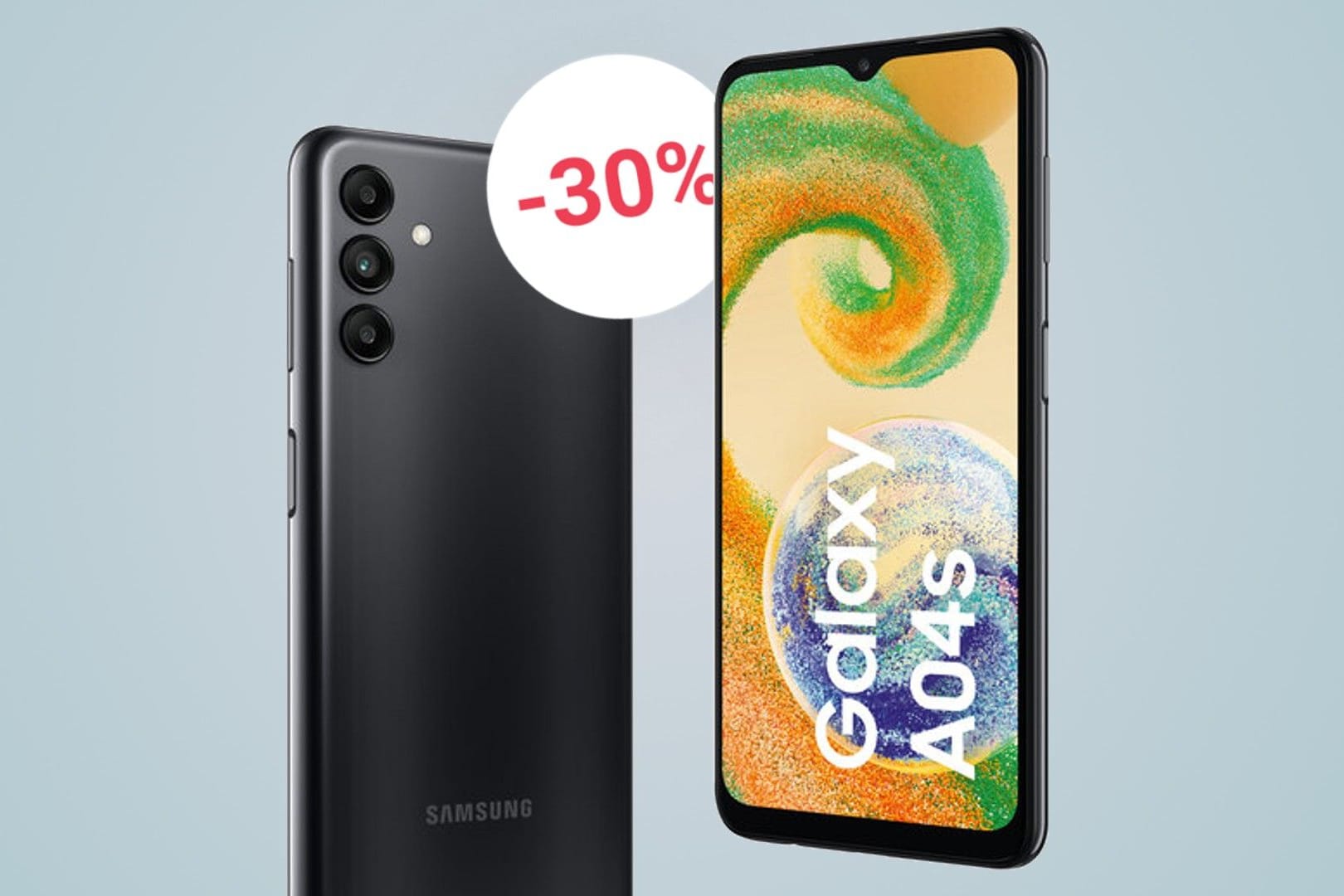 Das Samsung Galaxy A04S punktet mit einem großen Akku und viel Display.