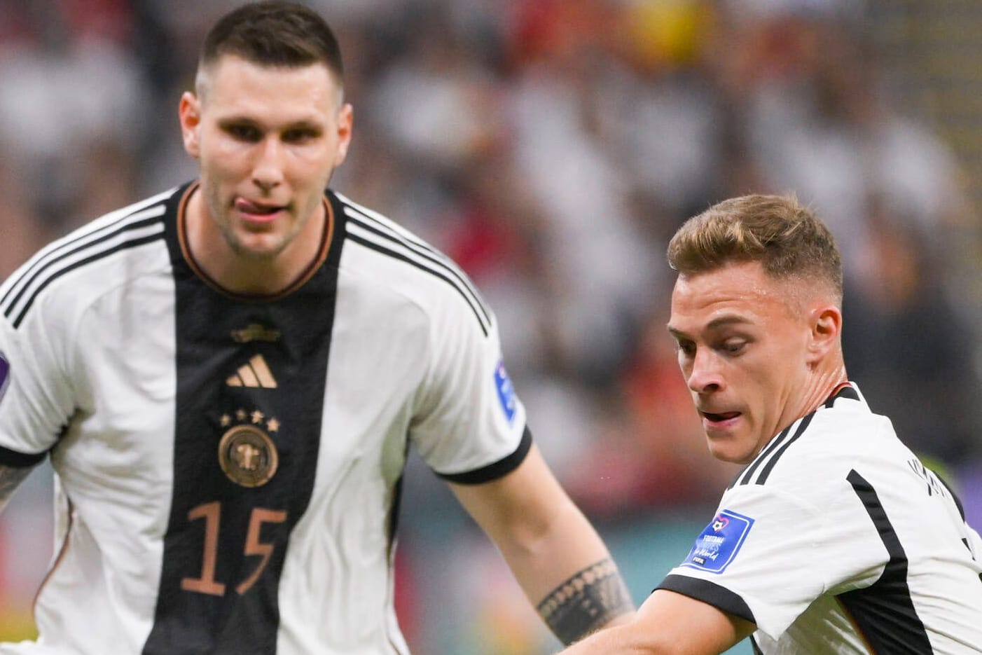 Niklas Süle (l.) und Joshua Kimmich: Die beiden sollen Probleme miteinander gehabt haben.