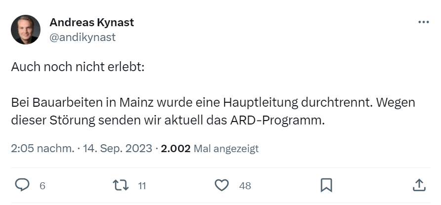 Tweet eines ZDF-Mitarbeiters: Inzwischen ist der Text weg.