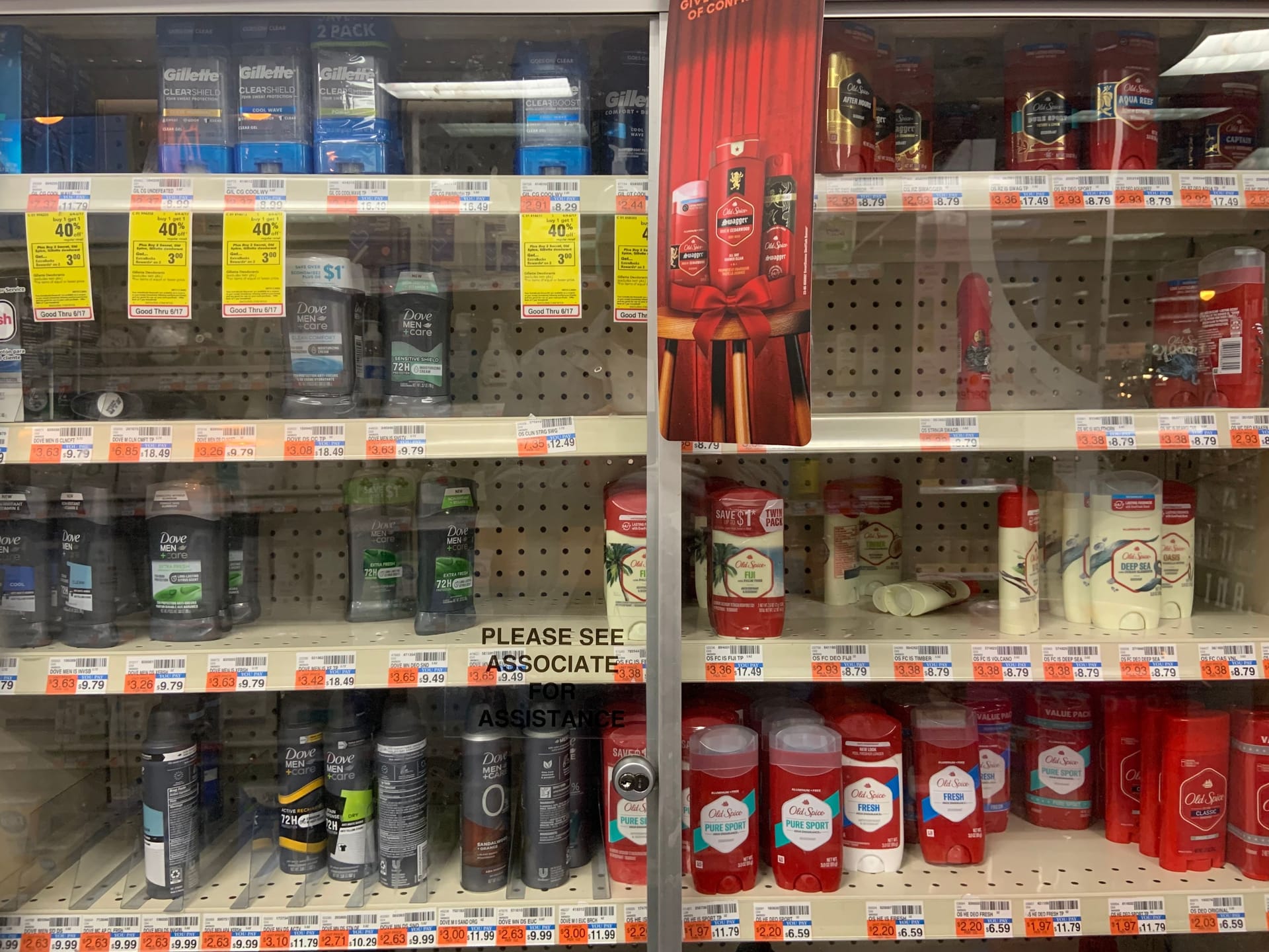 Abgeschlossen: Deodorant in einer CVS-Filiale in Washington.