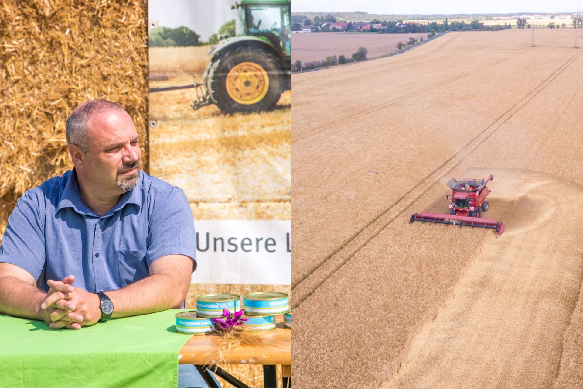 Sachsens Bauernpräsident Torsten Krawczyk (Archivbild): Er spricht von finanziellen Einbußen bei der diesjährigen Ernte.