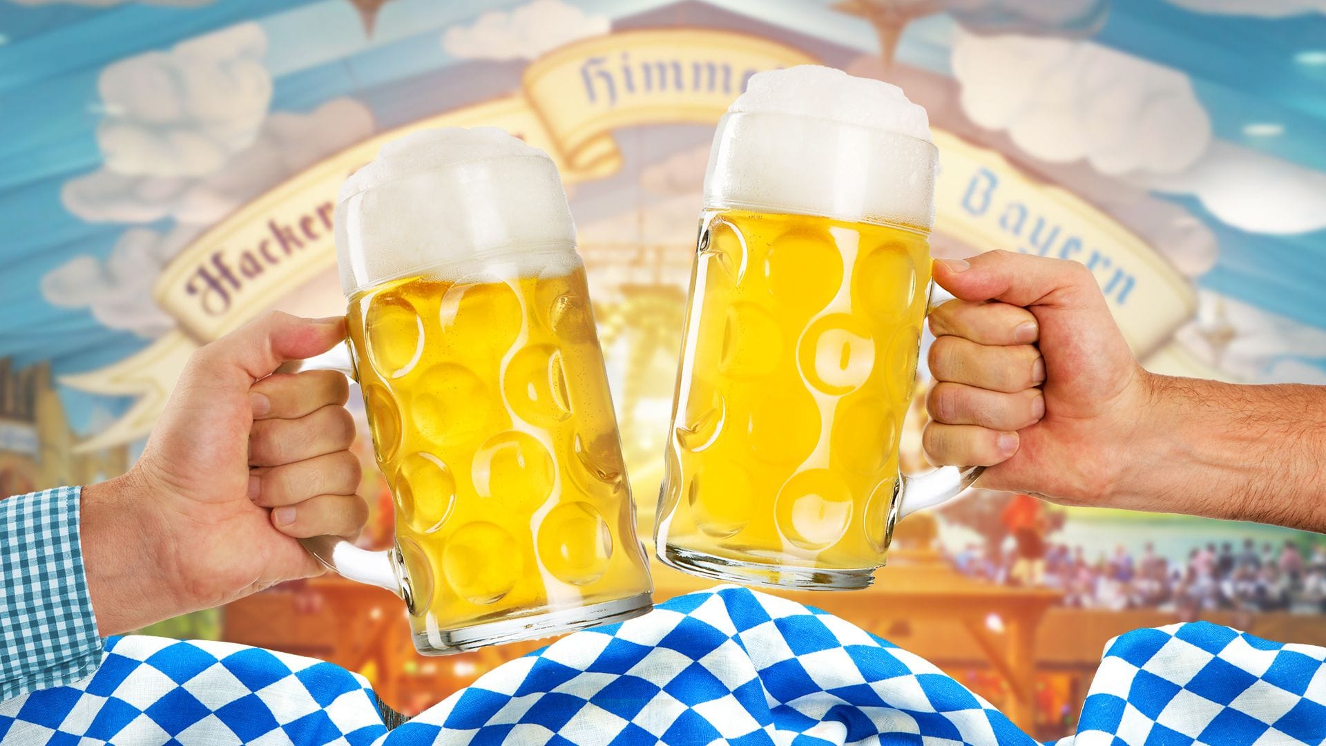 Oktoberfest: Zwei Maß Bier.